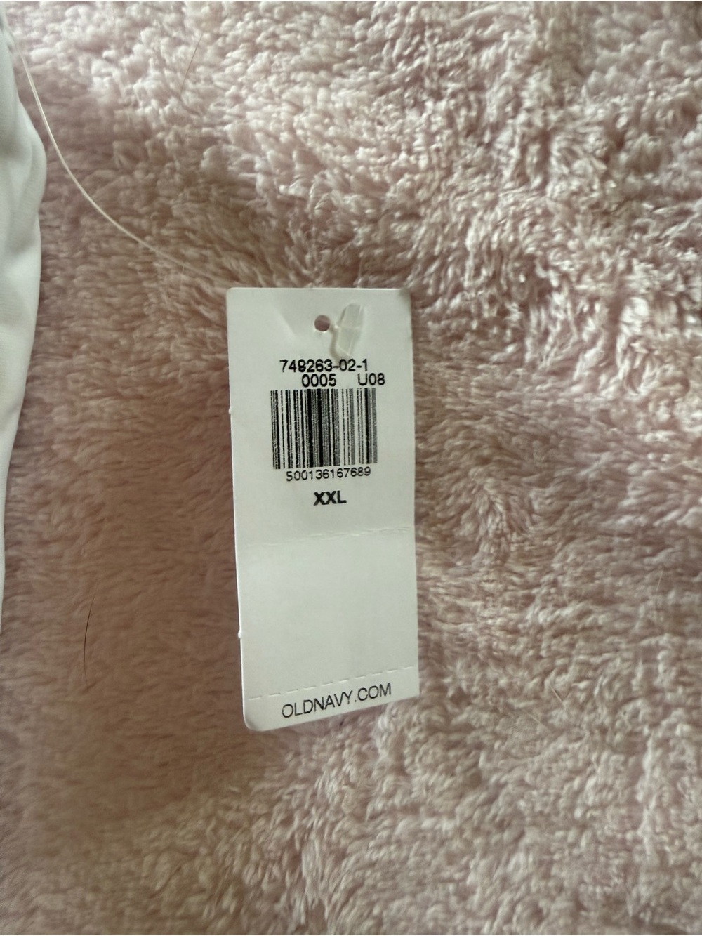 NWT White Racerback Crop Sports Bra Tank with Contrast Piping - Picture 4 of 5